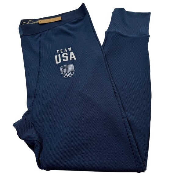SKIMS Soft Lounge Rib Leggings Team USA Navy 2X - Picture 2 of 10